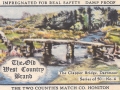 Number 4 box label "The Clapper Bridge, Dartmoor"